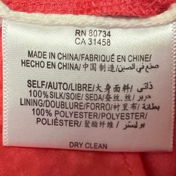 BCBGMaxazria Pink 100% Silk Bow Spaghetti Cami Camisole Mini Tank Slip Dress 2 - Picture 6 of 6